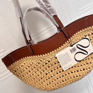 NEW Polene Cyme Mini Tote Edition Raffia